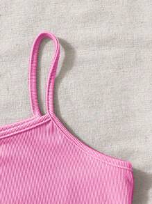 Sparklyn 3pcs/Set Tween Girl Classic Minimalist Comfortable Versatile Camisole Set - Multicolor - View 5