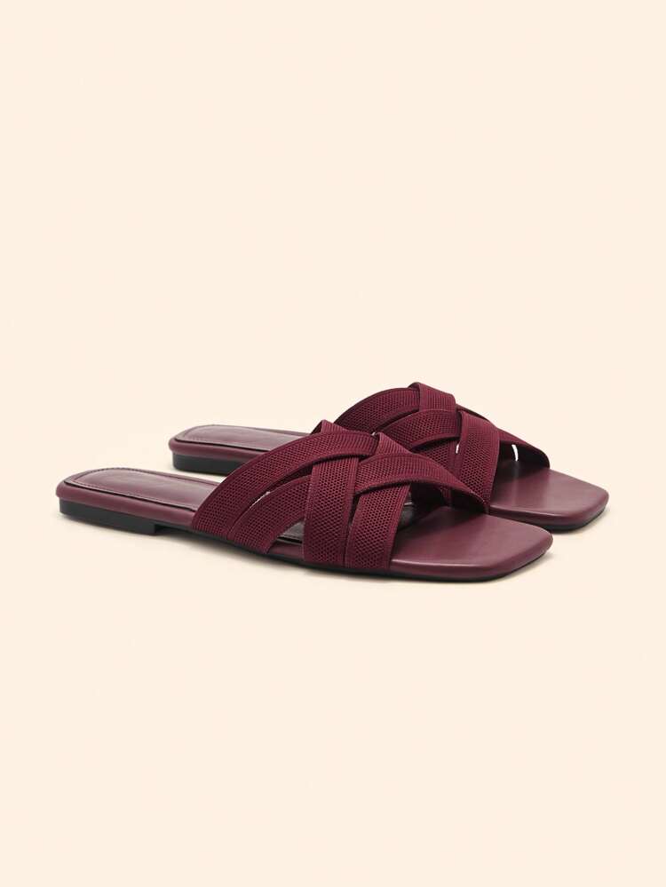 CUCCOO BASICS Summer Casual Versatile Simple Flat Sandals For Christmas Spring Shoes