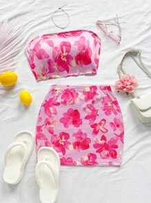 Soleia Bộ đồ hai mảnh nữ Hoa Boho - Nhiều màu - Xem 9