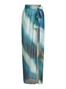 Swim Oasis 1 件女式扎染连体泳衣（含罩衫和裙子）