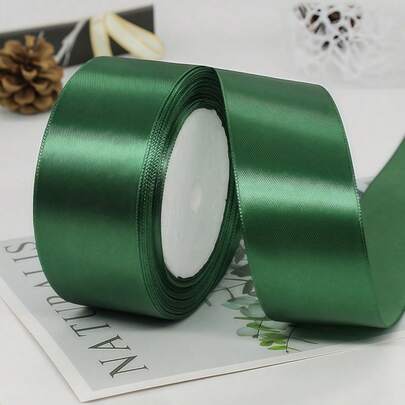 SHEIN 1 ruy băng satin (22 mét/cuộn), ruy băng satin hai mặt dùng để trang trí hoa hồng tự làm, gói quà - ruy băng nơ tiệc cưới để trang trí bàn ghế, cửa hoa, hộp quà, trang trí bánh, phụ kiện trang phục, dệt, tạo không khí lễ hội thanh lịch, ruy băng nơ (rộng 0,6/1/1,5/2/2,5/4/5 cm)