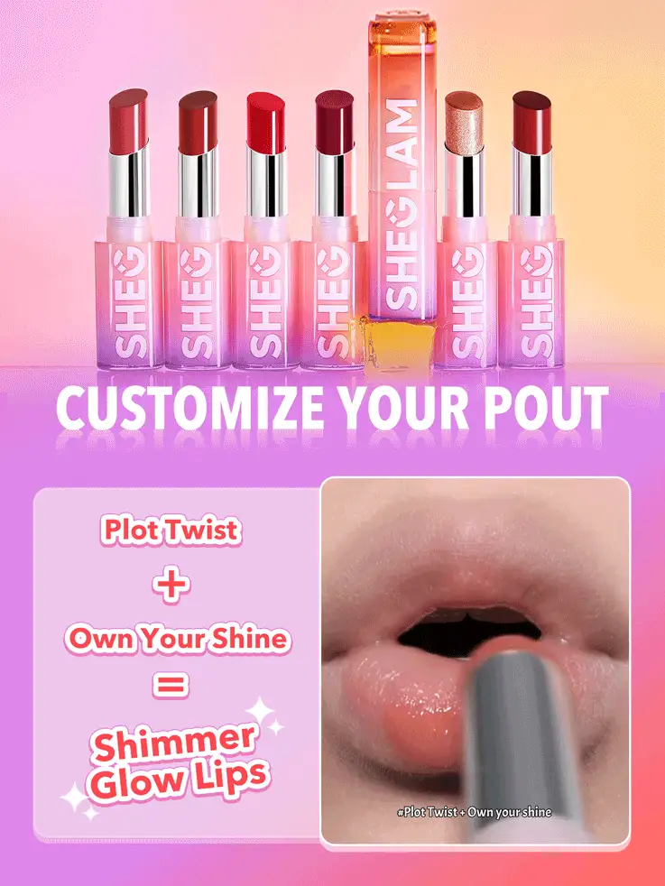 SHEGLAM Mirror Kiss 高光澤唇膏-高調 12 色高光澤閃亮唇膏保濕減少唇部細紋潤唇膏唇妝 品牌 美容 化妝 化妝品 適合女性與女孩 完美搭配冬季 Y2K 時尚 流行 生日禮物 假期 派對準備就緒 最佳顏色