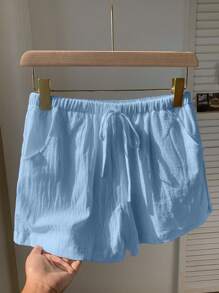 Comfortcana Shorts Florida com nó frontal sólido, moderno e adequado para o verão