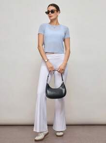 Activina Twist Back Design Sleeveless Sports T-Shirt, Suitable For Summer - Blue - View 4