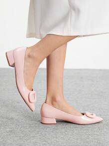 CUCCOO BIZCHIC New Retro Fashionable Versatile Simple Commuter Women Shoes - Pink - View 4