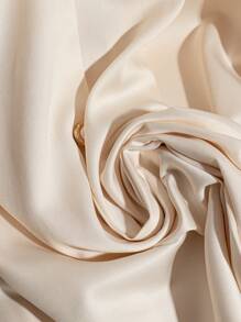 Franclia Damen plissierter Knopf-Akzent einfarbiger Lässig und Büro Rock