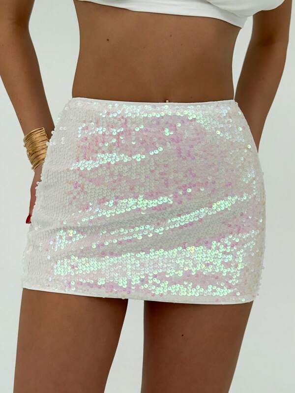 Aloruh Falda ultrabreve y de talle bajo con lentejuelas para mujer, adecuada para fiestas, bailes y vuelta al colegio, ideal para Halloween y Navidad