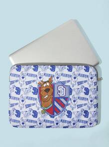 SCOOBY-DOO X SHEIN Cute Cartoon Dog Pattern Laptop Sleeve, Fits 14 Inch Notebook, Laptop Bag - Multicolor - View 2