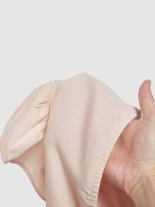 SHEIN MOD Débardeur plissé à bretelles en nœud papillon pour femmes, hauts d'été mignons, vêtements occidentaux pour femmes, hauts de sortie, anniversaire pour femmes, hauts Y2K, Top rose, fête, brunch pour femmes, Fairycore - Rose pâle - Voir 5