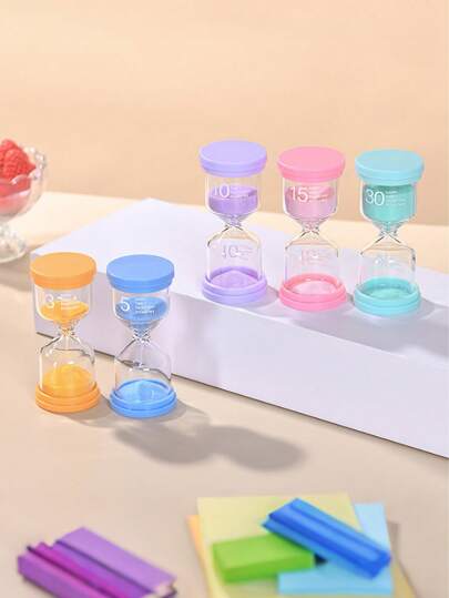 Colored Timer(Random Color), 1/3/5/10/15/30 Minutes Sandclock Timer, Suitable For Games, Classrooms, Home Offices And Multiple Scenarios Best Gifts Birthday