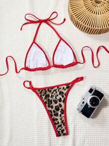 Swim SXY 豹纹亮片装饰比基尼泳装 - 彩色 - 查看 2