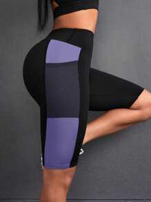 Easithlete Sports Running Side Insert Phone Pouch Mesh Breathable Cycling Shorts Biker Shorts - Multicolor - View 4