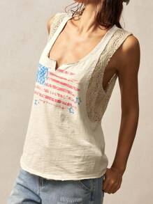 Bohemela Women Summer Solid Knit Fitted Sleeveless Tank Top