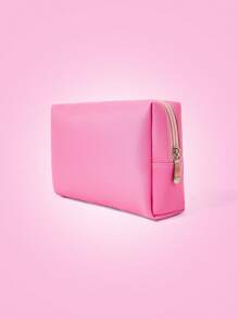 THE POWERPUFF GIRLS X SHEIN Blossom, Bubbles, Buttercup Pattern Zipper Pouch - Pink - View 5