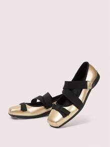 CUCCOO DOLLMOD Women's Casual Bow Ballet Flats, Champagne Color - Champagne - View 9