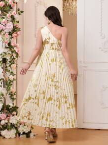 SHEIN Maternity Dress Off The Shoulder, Suitable For Summer - Apricot - View 5