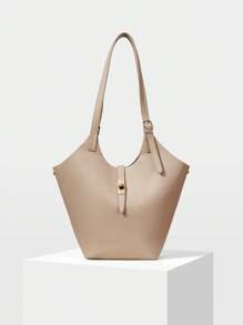 MOTF PREMIUM TURN-LOCK DOUBLE HANDLE TOTE BAG - Apricot - View 2