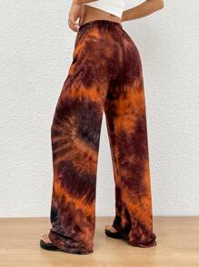 SHEIN EZwear 女款夏季牛仔印花节日裤