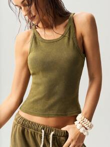 Bohemela 女士纯色针织修身吊带背心，休闲波西米亚风，春夏款