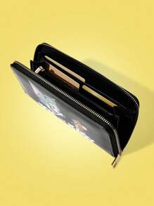 TOM & JERRY X SHEIN Cartoon & Letter Pattern Cute Portable Long Wallet - Multicolor - View 5