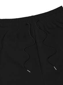 Manfinity Sport Corelite 1 pieza Pantalones cortos deportivos para hombre, pantalones cortos de fitness para hombre, pantalones cortos de entrenamiento para hombre, transpirables y cómodos, pantalones cortos de hombre, pantalones deportivos, pantalones - Negro - Ver 4