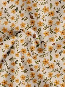 SHEIN CURVE+ Blouse ample d'été imprimée à manches courtes pour femmes grandes tailles, style bohème, idéale pour les vacances