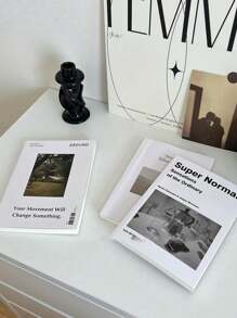 1 pieza Revista en estilo Ins en inglés sencillo, fondo para fotografía, libro en inglés sencillo en estilo Ins, decoración para fotografía en vivo, decoración para fotografía callejera, ornamentos decorativos, adecuado para fotografía de alimentos, joyas y cosméticos, mejor regalo para decoración de vuelta a clases o cumpleaños - Multicolor - Ver 13