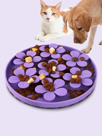 1pc Pet Lick Plate, Slow Pet Food Feeder, Suction Cup Interactive Toys For Dogs And Cats