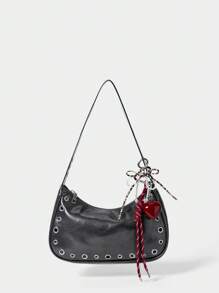 SHECARRY Minimalist & Practical Multi-Functional Fashion Bag Charm - Red - View 5