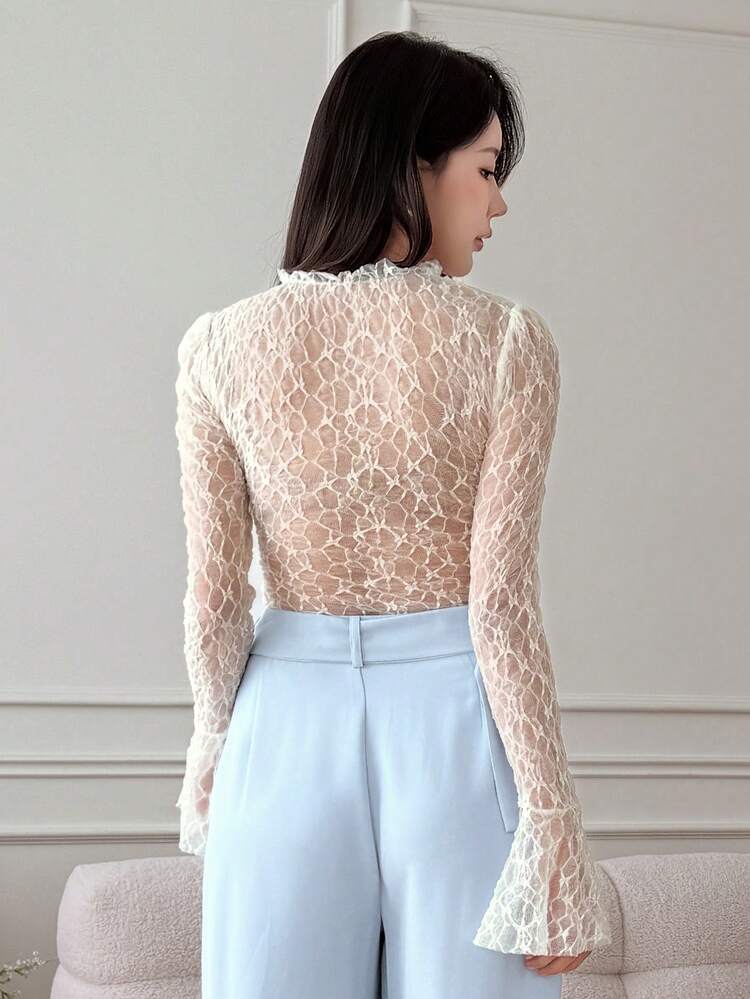 Women's Elegant Blouse, New Summer Design Long Sleeve Top