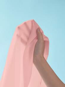 Firerie Blouse ajustée pour femmes avec col montant, épaules asymétriques, manches courtes froncées et style minimaliste élégant pour le bureau et les déplacements. Couleur: blanc - Vieux Rose - Voir 6