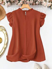 SHEIN Clasi Áo thun trơn không tay cỡ lớn, thời trang cho mùa hè - Đồng - Xem 2