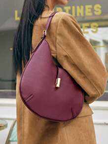 SHECARRY Women Shoulder Bags Suede Leather Autumn Winter School Travel Commute Work Elegance Exquisite, Suede Purse