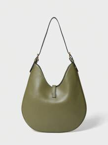 SHECARRY Women Sholuder Bags Suede Leather Autum Winter School Travel Commute Work Elegance Exquisite - Green - View 6