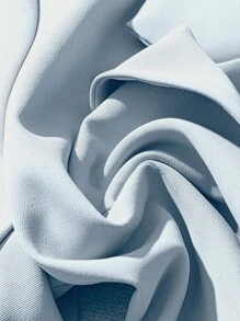 Franclia Áo khoác Blazer nữ màu trơn ngắn, đi làm thường ngày - Màu xanh lam - Xem 3