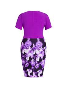 Ellevyn Vestido de verano minimalista casual de talla grande