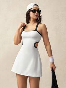 VARSIVA Women Sports Dress, Minimalist And Fashionable, Suitable For Summer - White - View 3