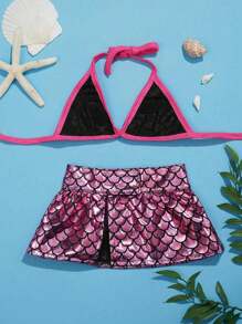 PETSIN Sexy Bra Skirt For Small Dogs Adjustable Strap Dog Bikini Set Mermaid Designer Beach Dress For Dogs Funny Summer Dress Clothes - Multicolor - View 2