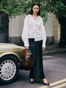 SHECARRY 女士单肩包绒面革秋冬上学旅行通勤工作优雅精致，绒面革钱包，最新时尚女士绒面革包，完美搭配秋季服装女士秋季服装