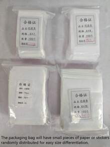 100pcs Multi-Purpose Disposable Non-Woven Drawstring Tea Bag, White Filter Bag, With Drawstring, Easy To Pour And Clean, Suitable For Coffee, Tea, Herbs, Spices, Jewelry Packaging And Gift Bundling
