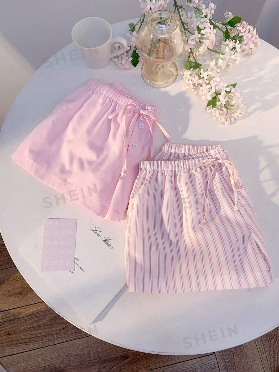 Comfortcana Pantalones cortos de mujer casuales con cordón a la cintura, de verano