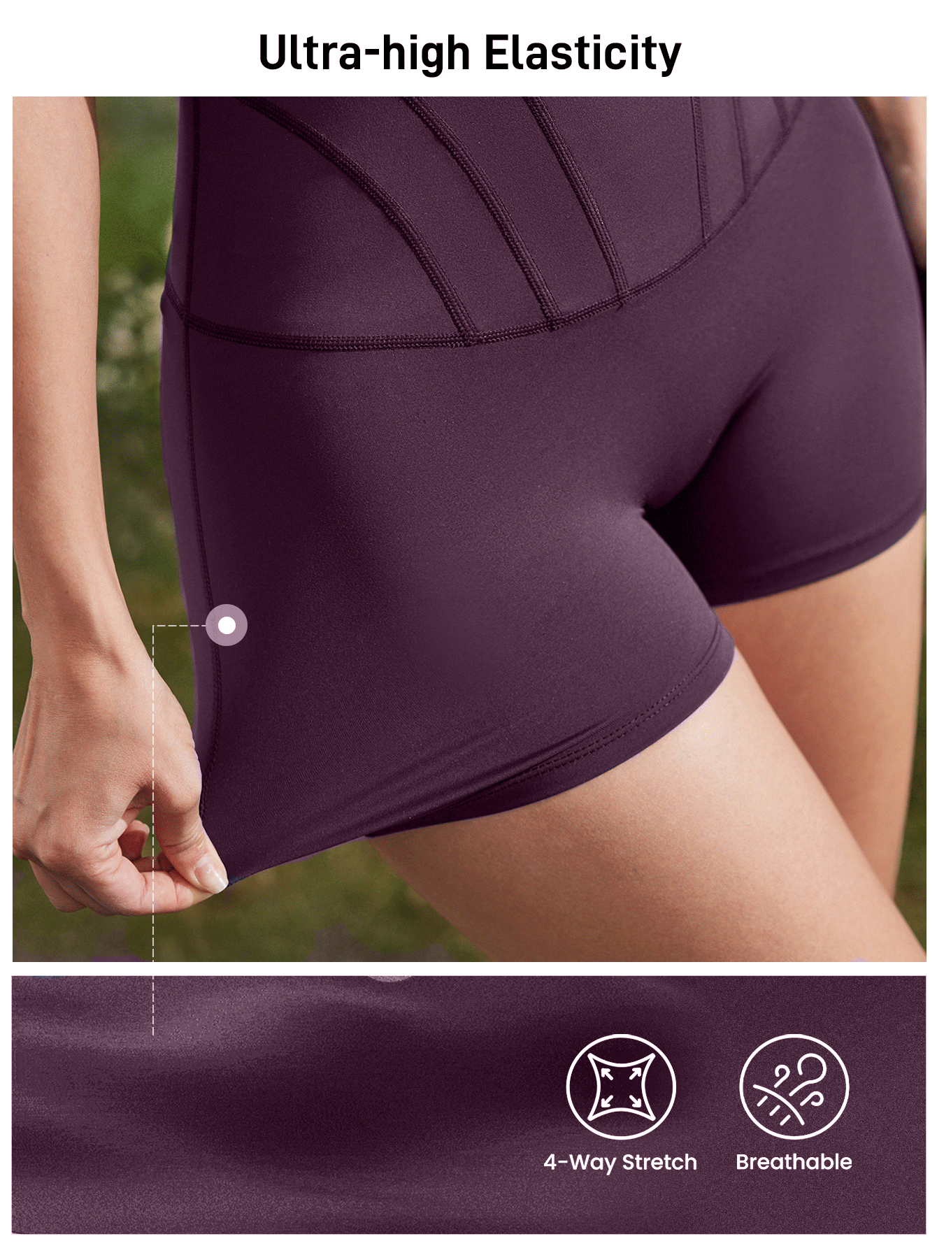 SHEIN Sport Gameset Minimalistischer nahtloser figurnah geschnittener ärmelloser Romper Einfarbig
