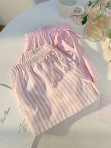 Comfortcana Pantalones cortos de mujer casuales con cordón a la cintura, de verano