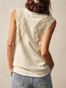 Bohemela Women Summer Solid Knit Fitted Sleeveless Tank Top