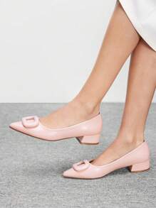 CUCCOO BIZCHIC New Retro Fashionable Versatile Simple Commuter Women Shoes - Pink - View 1