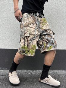 Manfinity EMRG 男士牛仔短裤，适合夏季的时尚 - 彩色 - 查看 8