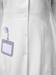 TaskEZ Laboratory Coat / Smock With Lapel Collar And Open Front