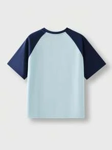 JNSQ Niños Camiseta casual de manga corta para deportes al aire libre, camiseta informal con cuello redondo y estampado de número divertido para ocio y deportes al aire libre