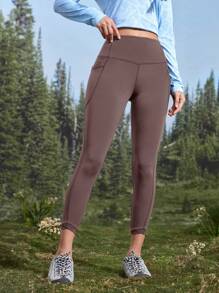 In My Nature Outdoor Wear High Stretch Skinny Pants For Women, Suitable For Camping, Hiking, Sports, And Urban Commuting - Brown - View 8