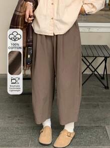 FRIFUL Women's Linen 7/8 Length Crop Pants, Spring/Summer